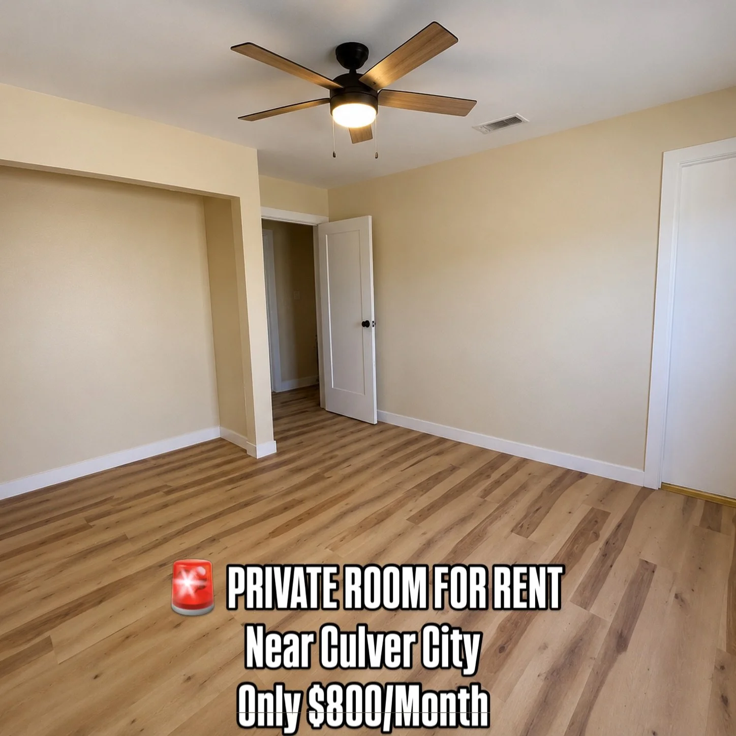 🏡 PRIVATE ROOM FOR RENT &ndash; ONLY $800/MONTH 🏡

Looking for an affordable place in Los Angeles? This private room with a shared bathroom offers comfort, convenience, and a great location near Culver City.

✨ Private Bedroom
✨ Shared Bath
✨ Acces