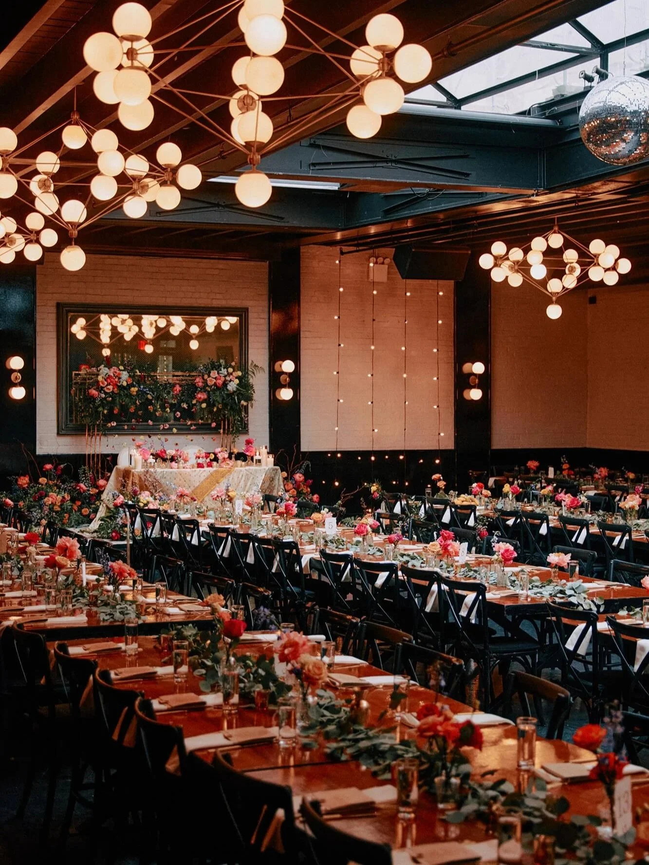 Fusion wedding decor with bright, vibrant colors