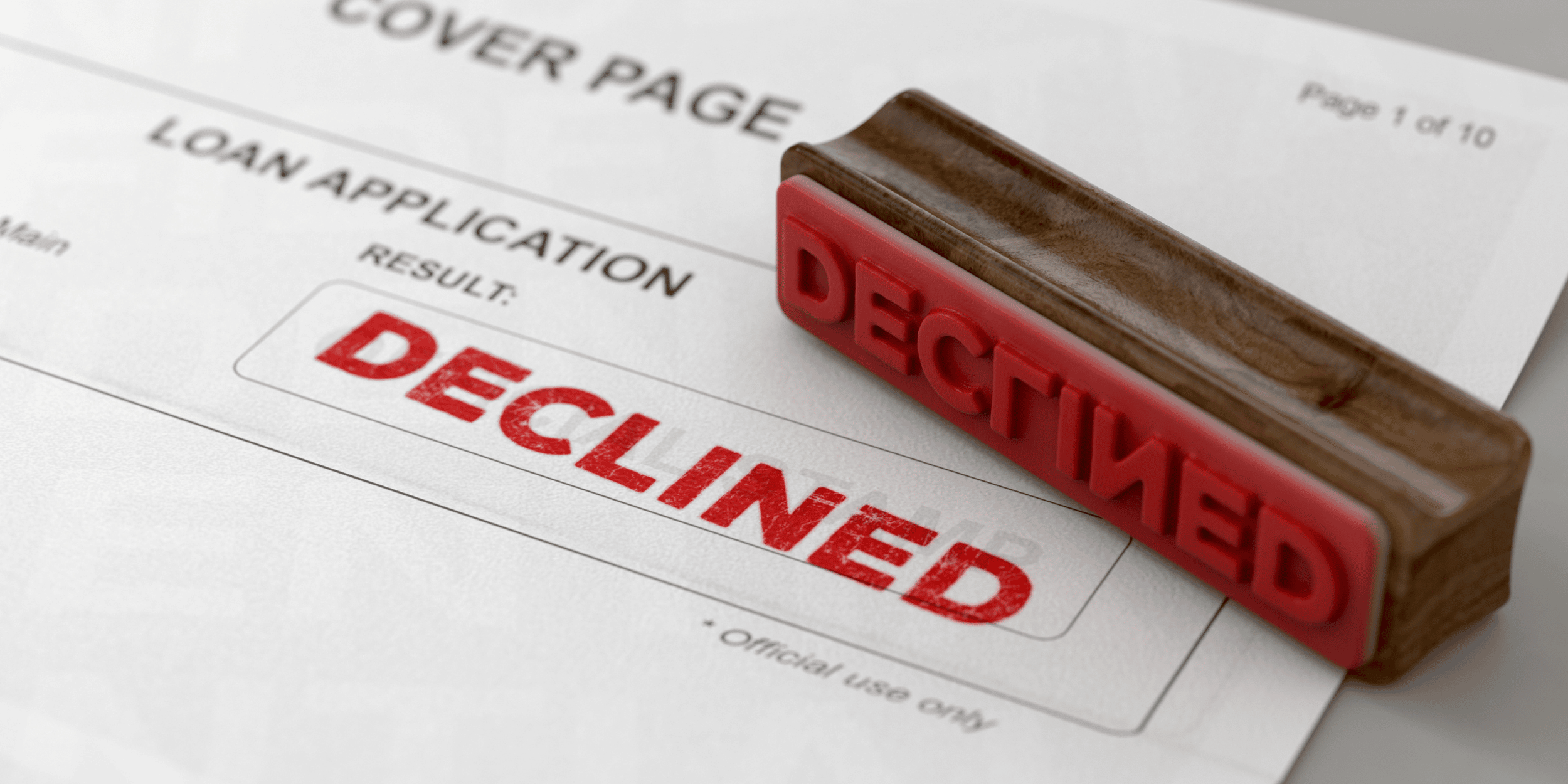 5 common reasons home loan applications are rejected.