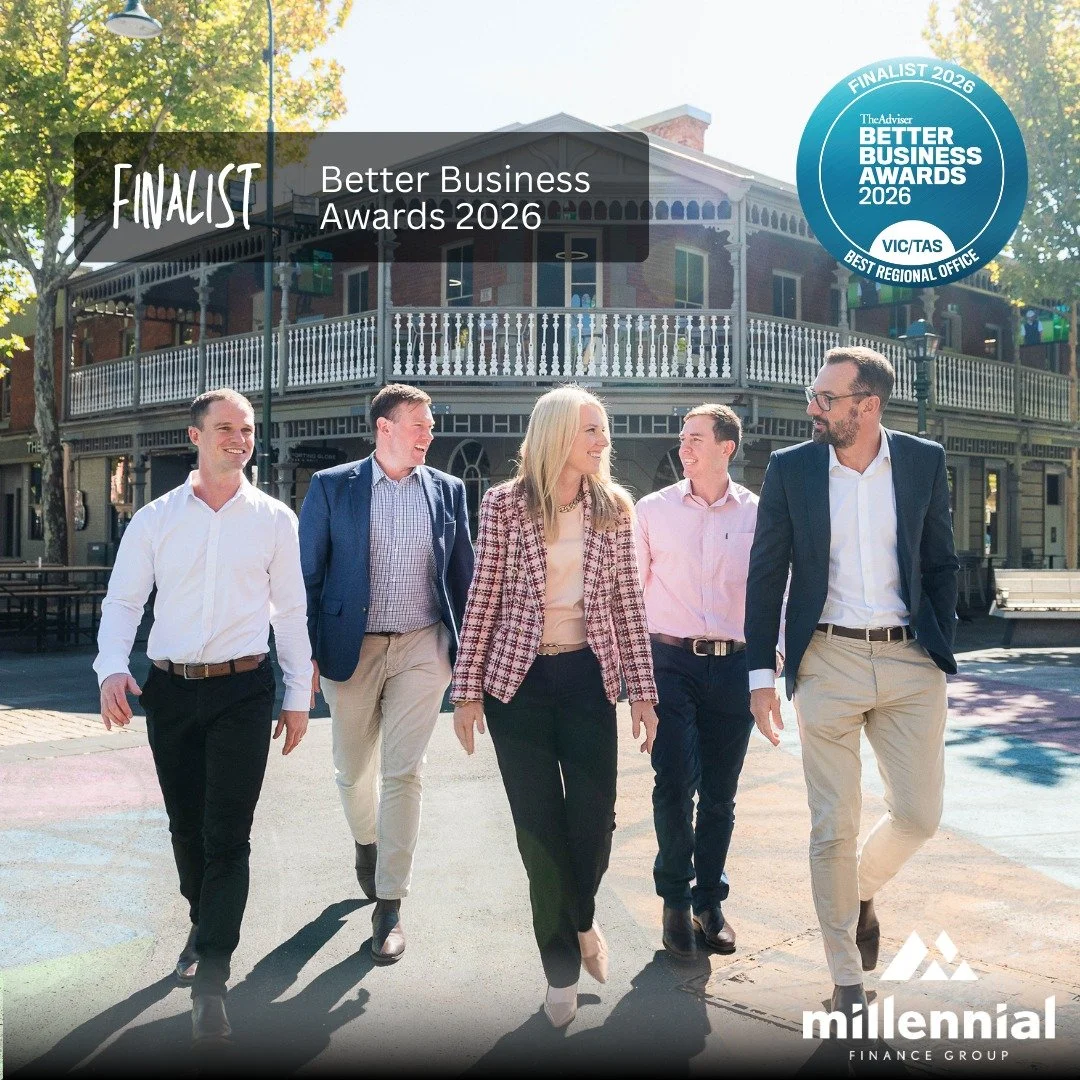 We&rsquo;ve got some exciting news to share! 🎉

Millennial Finance Group has been named a Finalist in the 2026 Better Business Awards for:
✨ Best Regional Office
✨ Best Regional Broker &ndash; Sam Heavyside

Over the past few years, our team has gro