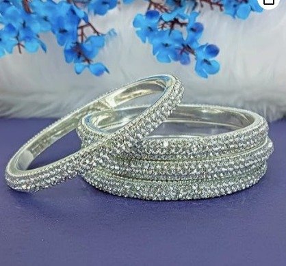 Crystal Bangles for Women Indian Rhinestone Bracelet Bangle Set Stone Bangles Wedding Bridal