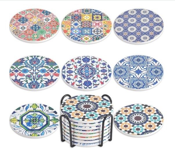 Posavasos de patrón portugués