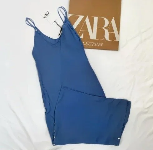 Vestido Aperturas Azul Zara - Ref. 2858/483