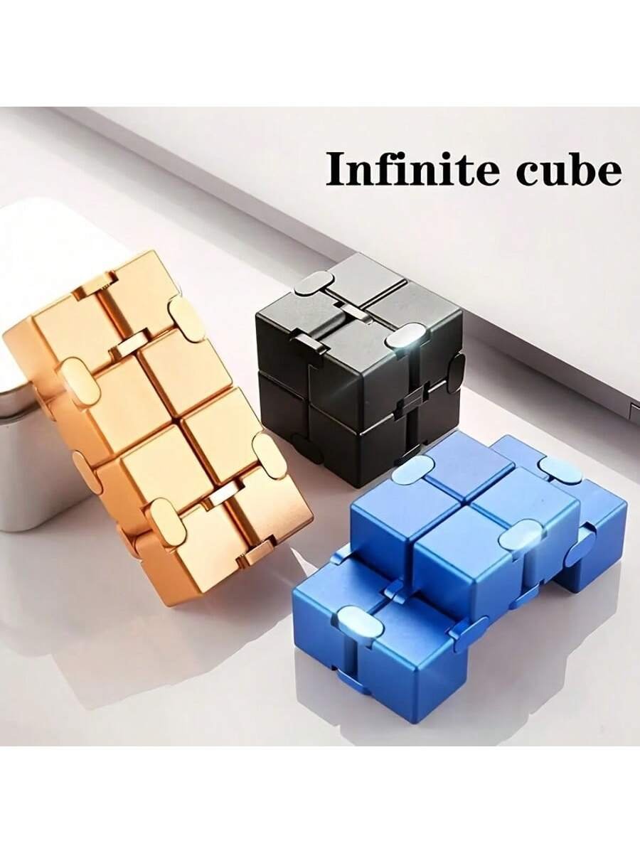 Nueva versión del juguete antiestrés - Cubo de metal infinito, juguetes sensoriales para adultos y adolescentes,.