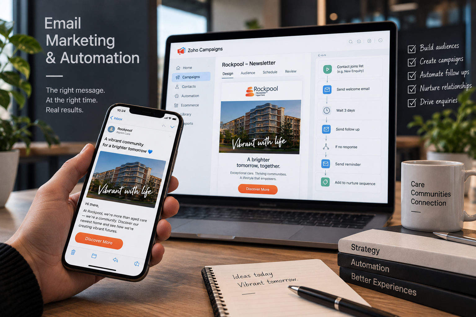 Email marketing for client Rockpool