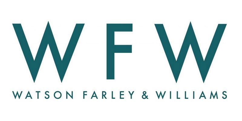 Watson Farley & Williams logo with large initials WFW and full name below.