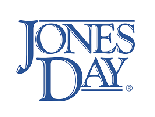Jones Day logo in blue text.
