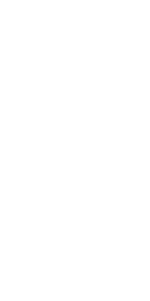 White outline of a plant with three elongated leaves on a black background.