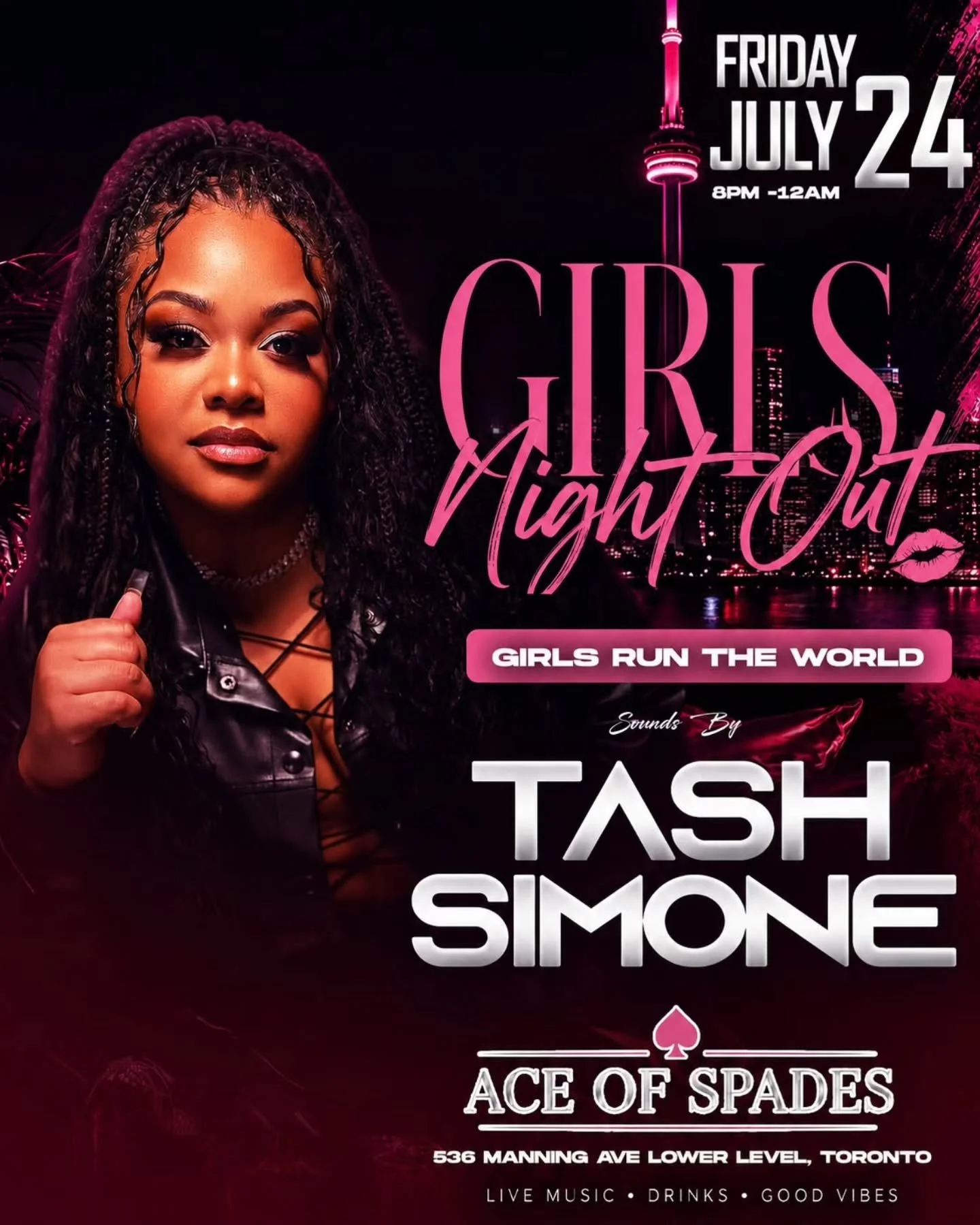Ladies...we outside July 24th 💋

I'll be spinning at Girls Night Out at Ace of Spades with some of the city's hottest female talent talking the stage 🎤✨️

See you there 🎧💕 Link in bio