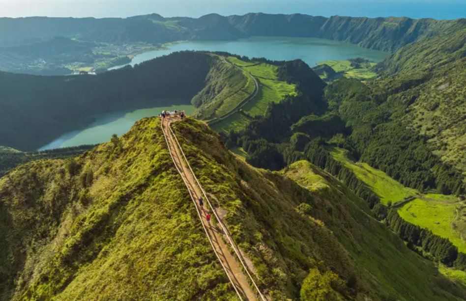 The Boca do Inferno viewpoint overlooks Sete Cidades, one of Portugal’s seven natural wonders.