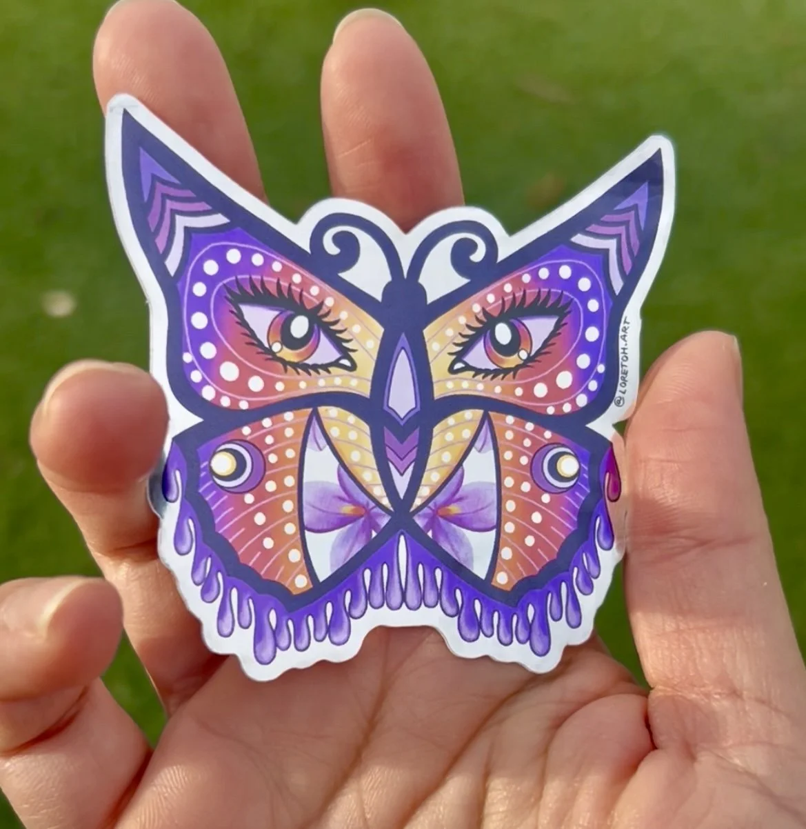Mirror Butterfly Sticker