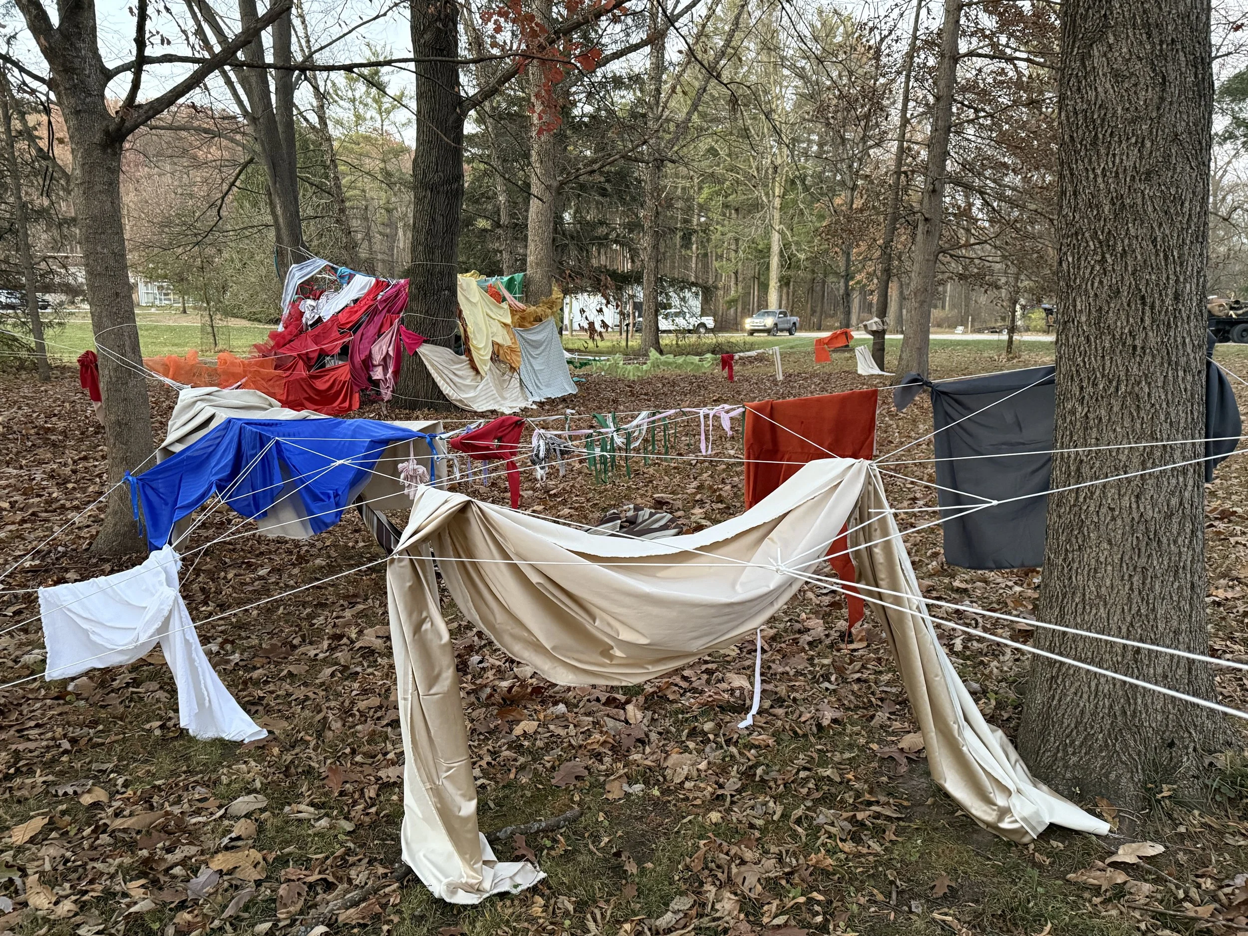 The Hive - N/A - interactive textile installation, performance piece - 2025