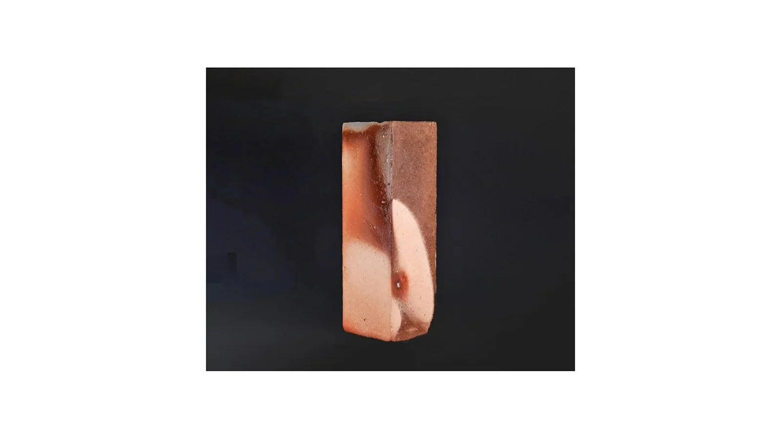 Isezaki Koichiro (b. 1974). Yohen Bizen Vase, wood-fired stoneware, H 30 cm x W 9.6 cm.  