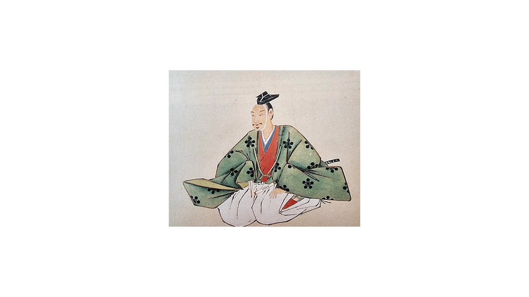 Portrait of Furuta Oribe, Edo period, hanging scroll, ink and color on paper, H 93 cm. Koshoji temple, Kyoto. 
