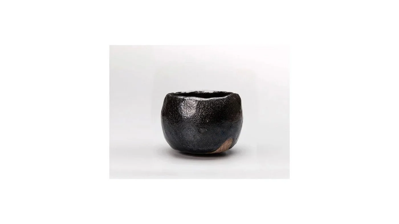 Kawakami Fuhaku (1719-1807), Raku tea bowl fired in the kiln of Raku Kichizaemon VII (Raku Chonyu). Certified by the 13th head of Omotesenke school Sokuchūsai (Mujin Sōsa, 1901–1979), H 8 cm x W 10.6 cm.  