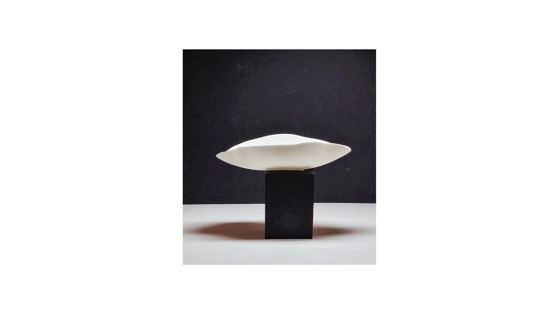 Roos van de Velde (Netherlands).  Elongated plate, porcelain, L 14 cm x W 10 cm. 