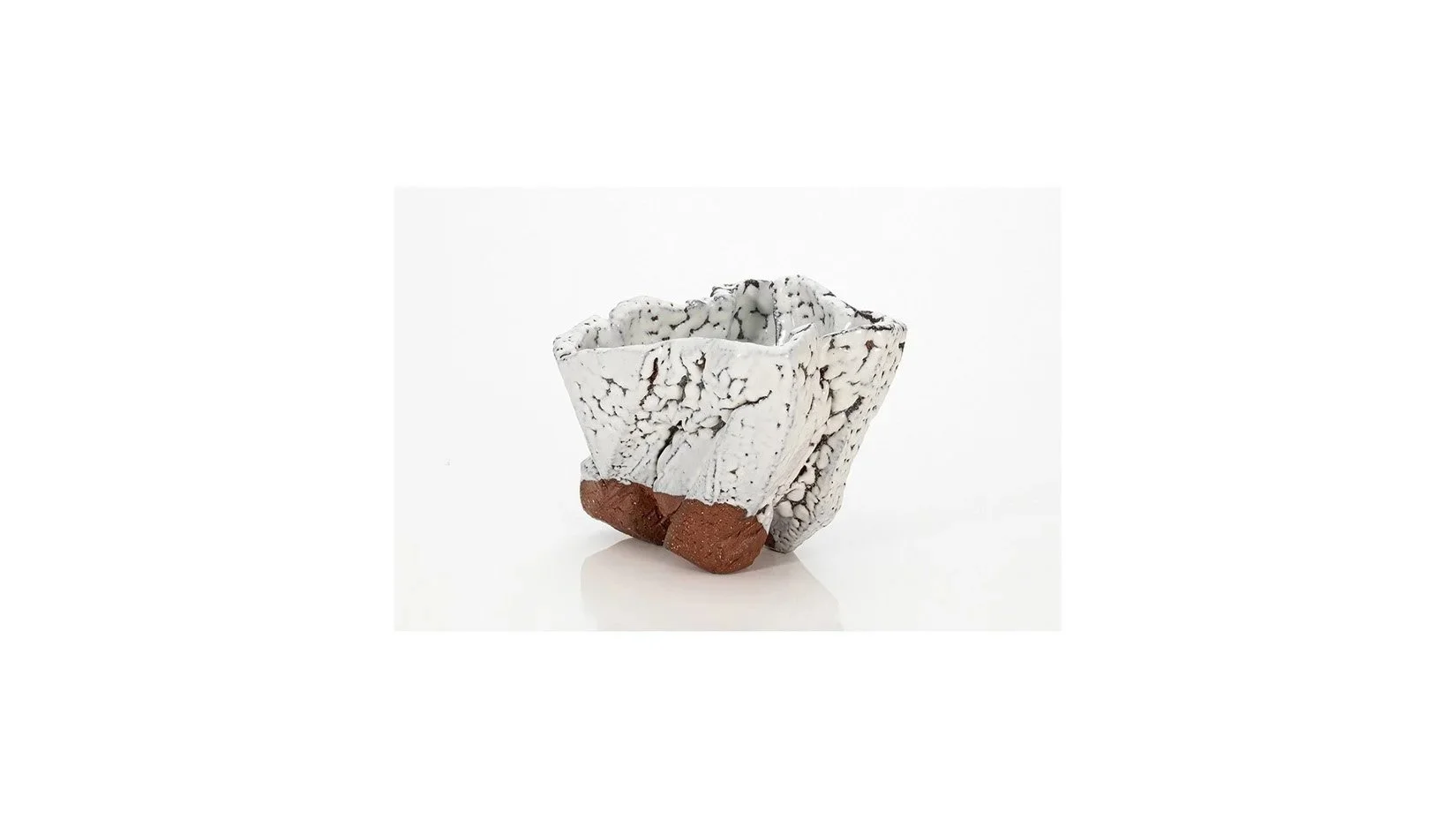 MIWA Kyusetsu XIII (b. 1951), tea bowl from the 'El Capitan' series, H 12.2 cm x W 16.9 cm.