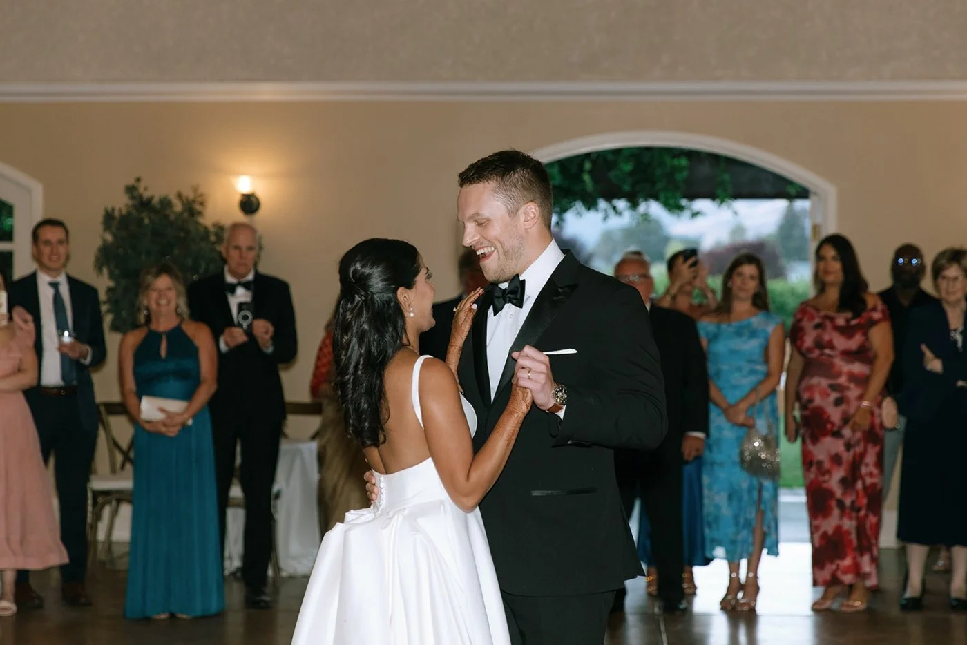 First dance at a Sonoma wedding reception