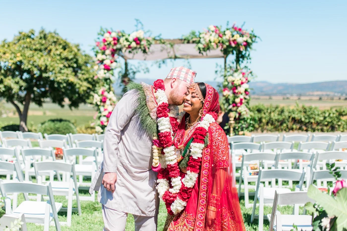 Indian-American fusion wedding at Viansa Winery