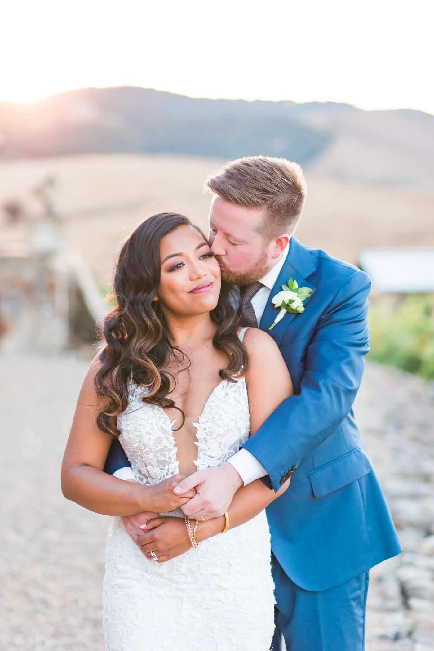 Bridal portraits at Viansa Winery