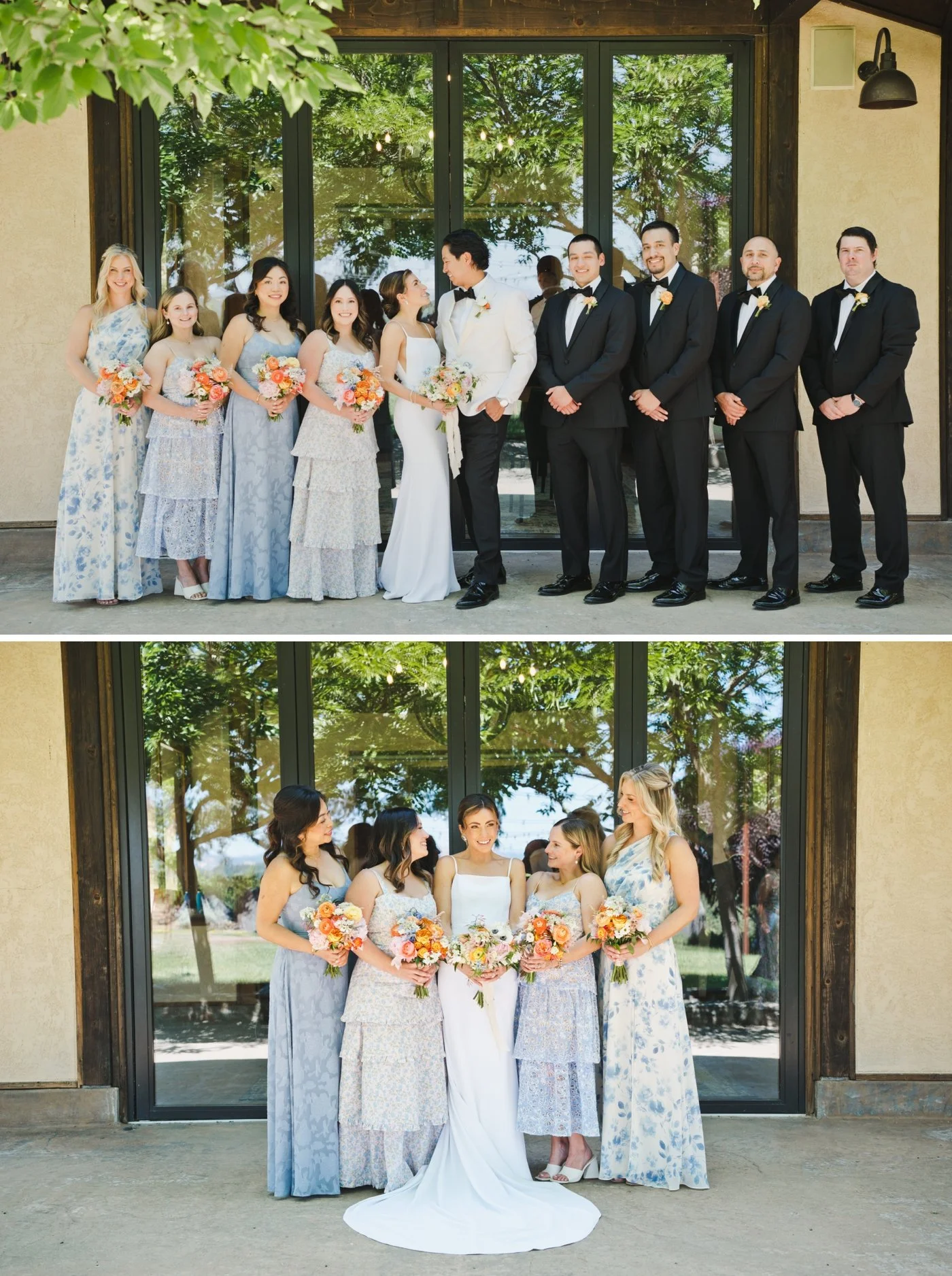 Bridal party portraits at Harper's Rest Winery
