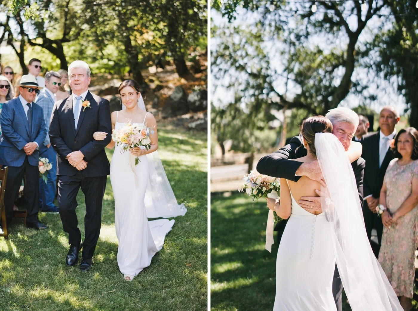 Outdoor wedding ceremony at Harper's Rest Winery