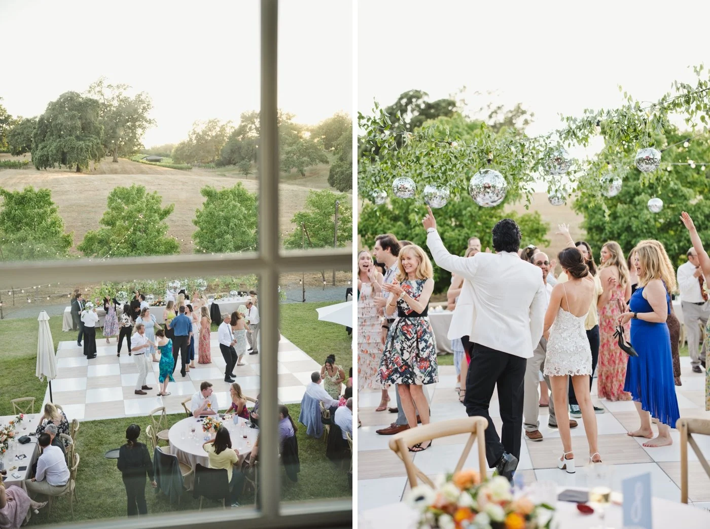 Summer wedding reception at Harper's Rest Winery
