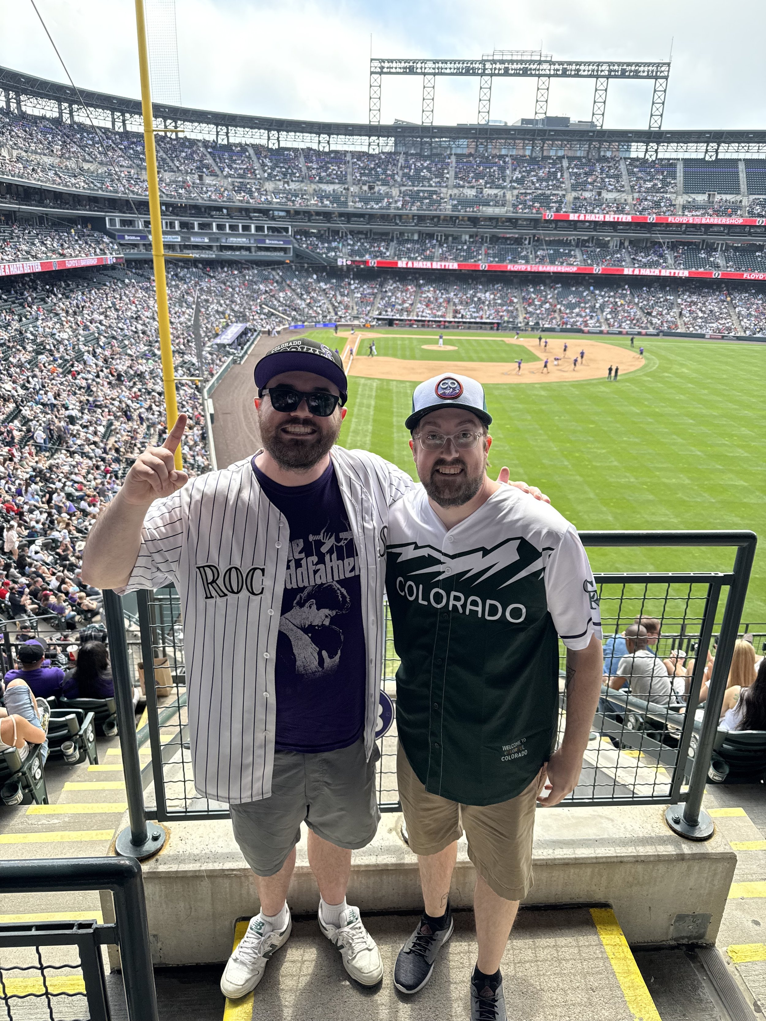 First Rockies game post surgery - got to meet Paul Holden from Locked on Rockies!