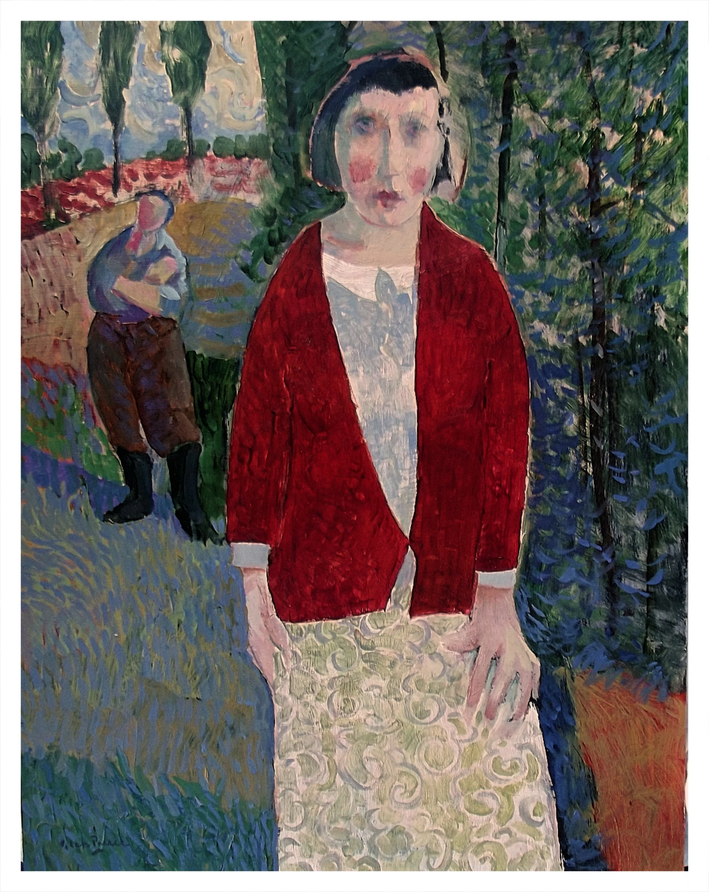 Two women in their garden