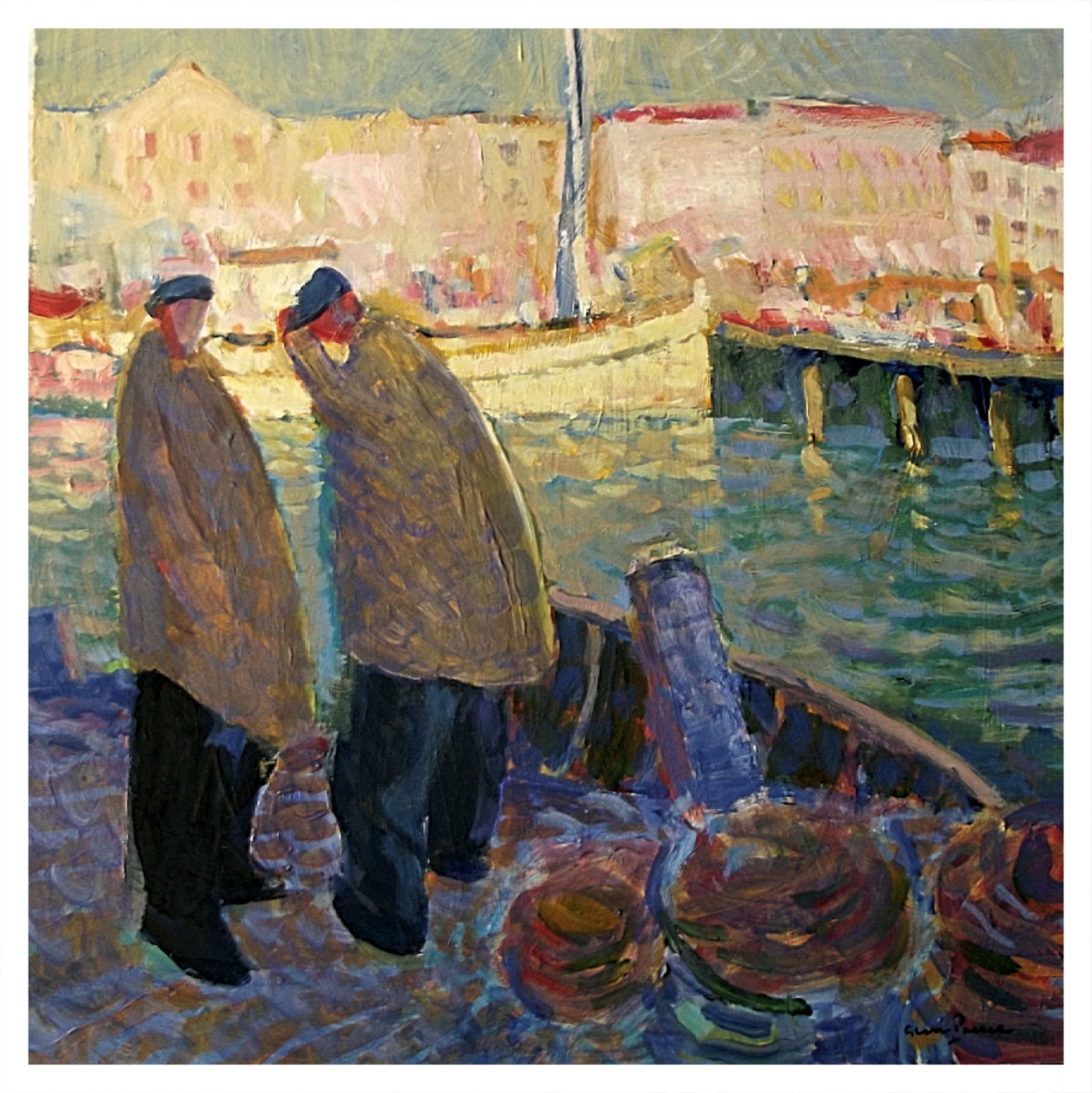 Fishermen and cray pots