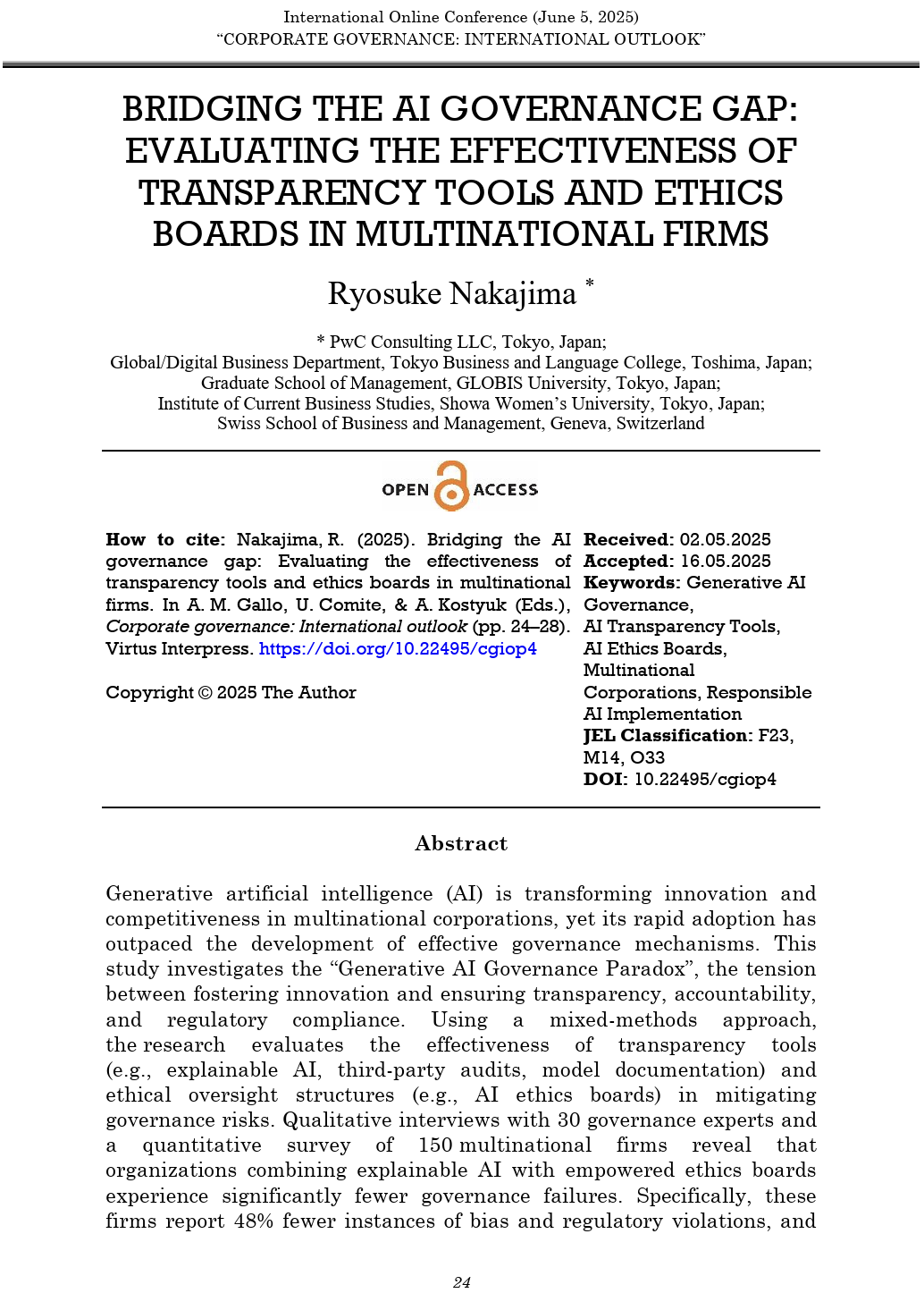 Bridging the AI Governance Gap