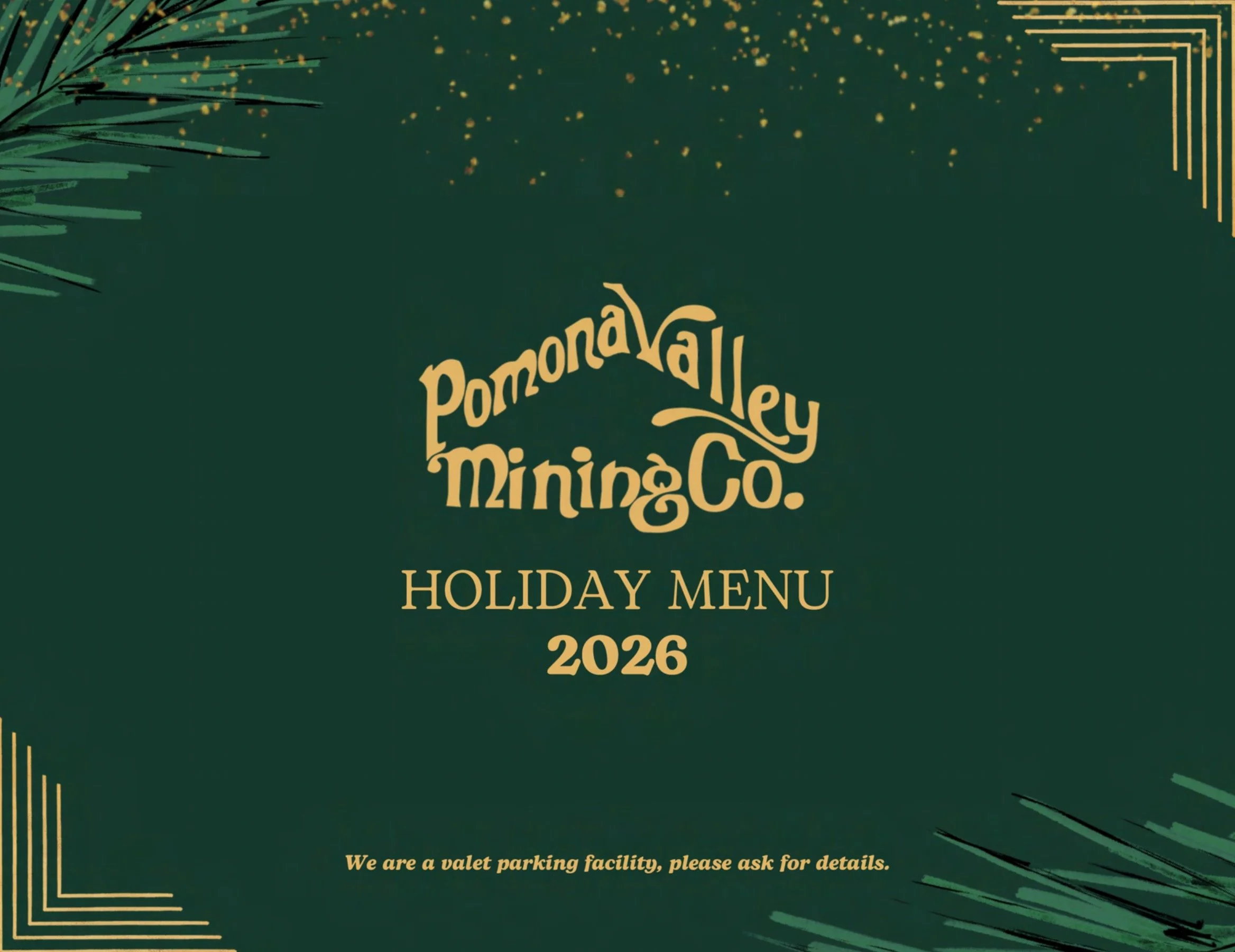 Holiday menu, graphic
