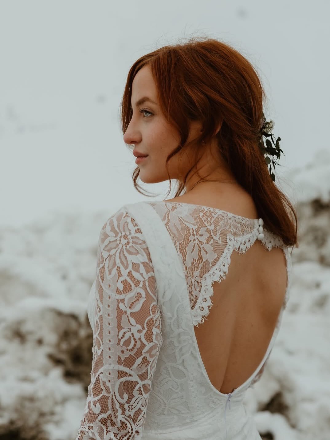 An incredible honor to be a small part in this stunning winter brides wedding journey! 🤍 It&rsquo;s always special when a bride finds a dress with us and makes it her own giving it another story. 

And this one made it completely her own with custom