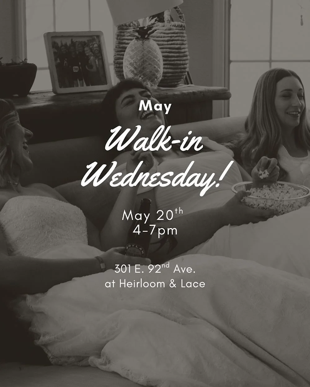 Hey Summer Brides and last minute shoppers! 

Every gown in our boutique is consignment + off-the-rack, which means you can find designer and one-of-a-kind dresses at a huge discount AND take your gown home the very same day!

No appointment needed d
