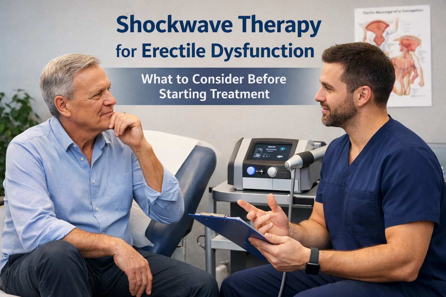 What to Consider Before Starting Shockwave Therapy for Erectile Dysfunction