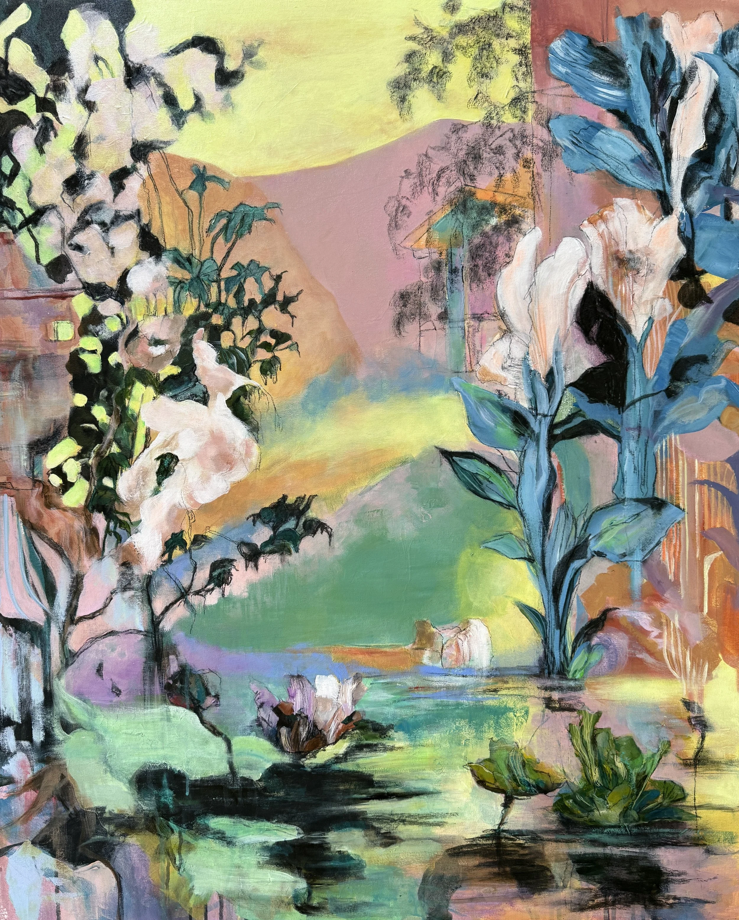 The Garden Within, 2026, Mixed media on canvas - 100 x 81 cm 