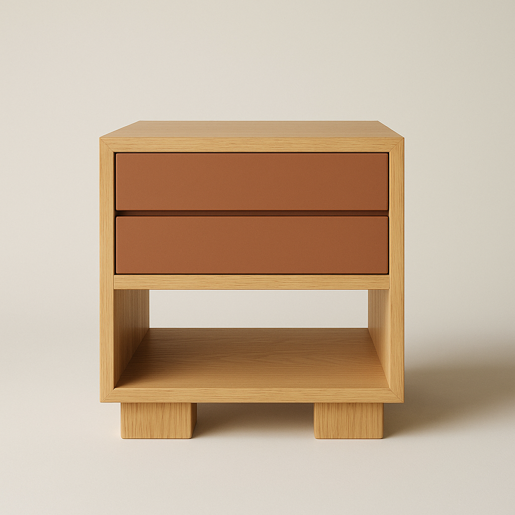 Modern Oak and Walnut Bedside Table.png