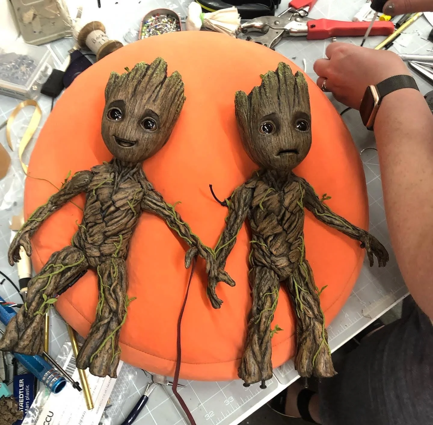 Animatronic Groot Puppet by Stitches and Glue