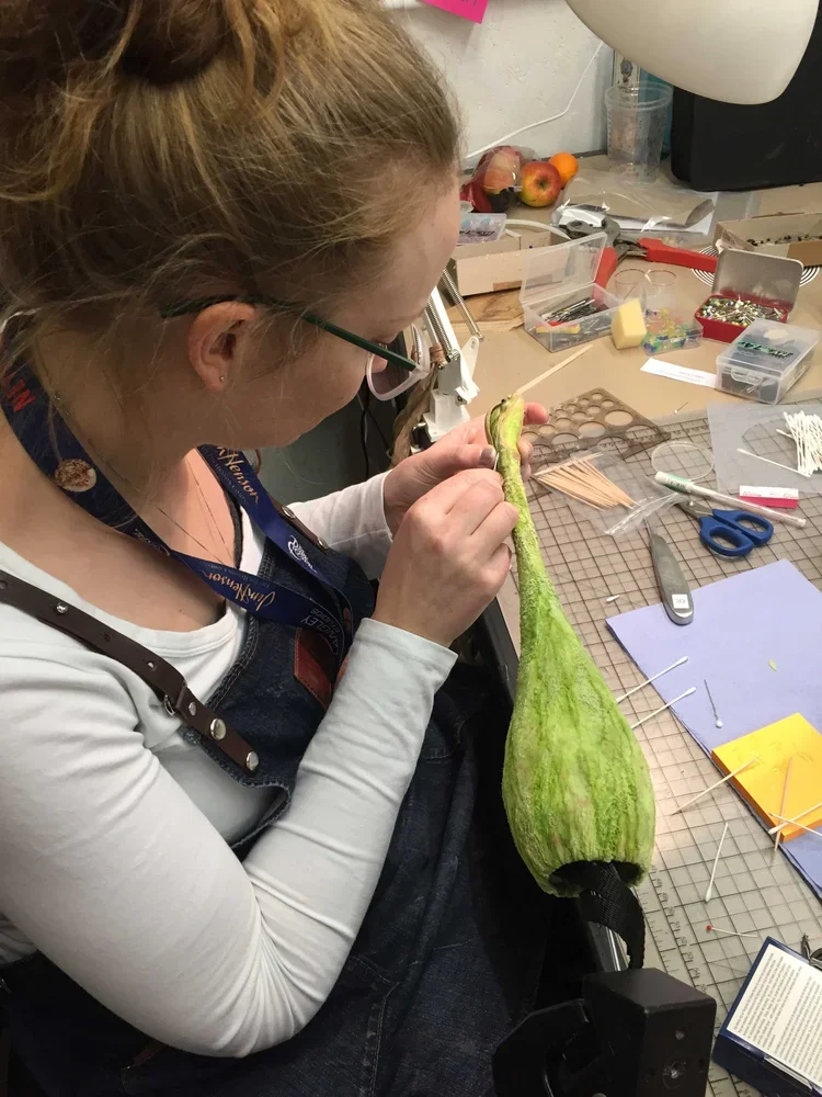 Becky Johnson, fabrication supervisor at puppet-makers Stitches &amp; Glue