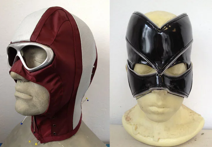 Kick Ass 2 masks for film, made by Stitches and Glue