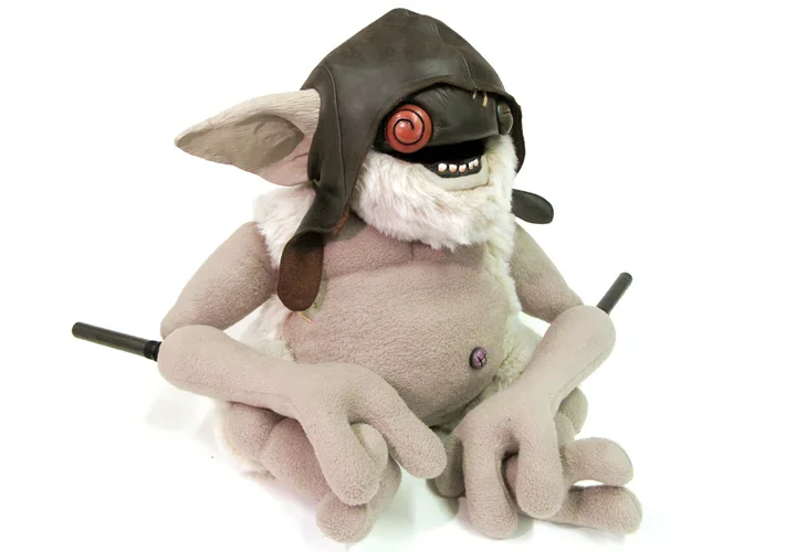 Ohdo glove puppet, made by creature designers in London, Stitches and Glue