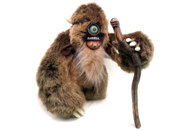 Cyclops art designer toy by character designers Stitches and Glue