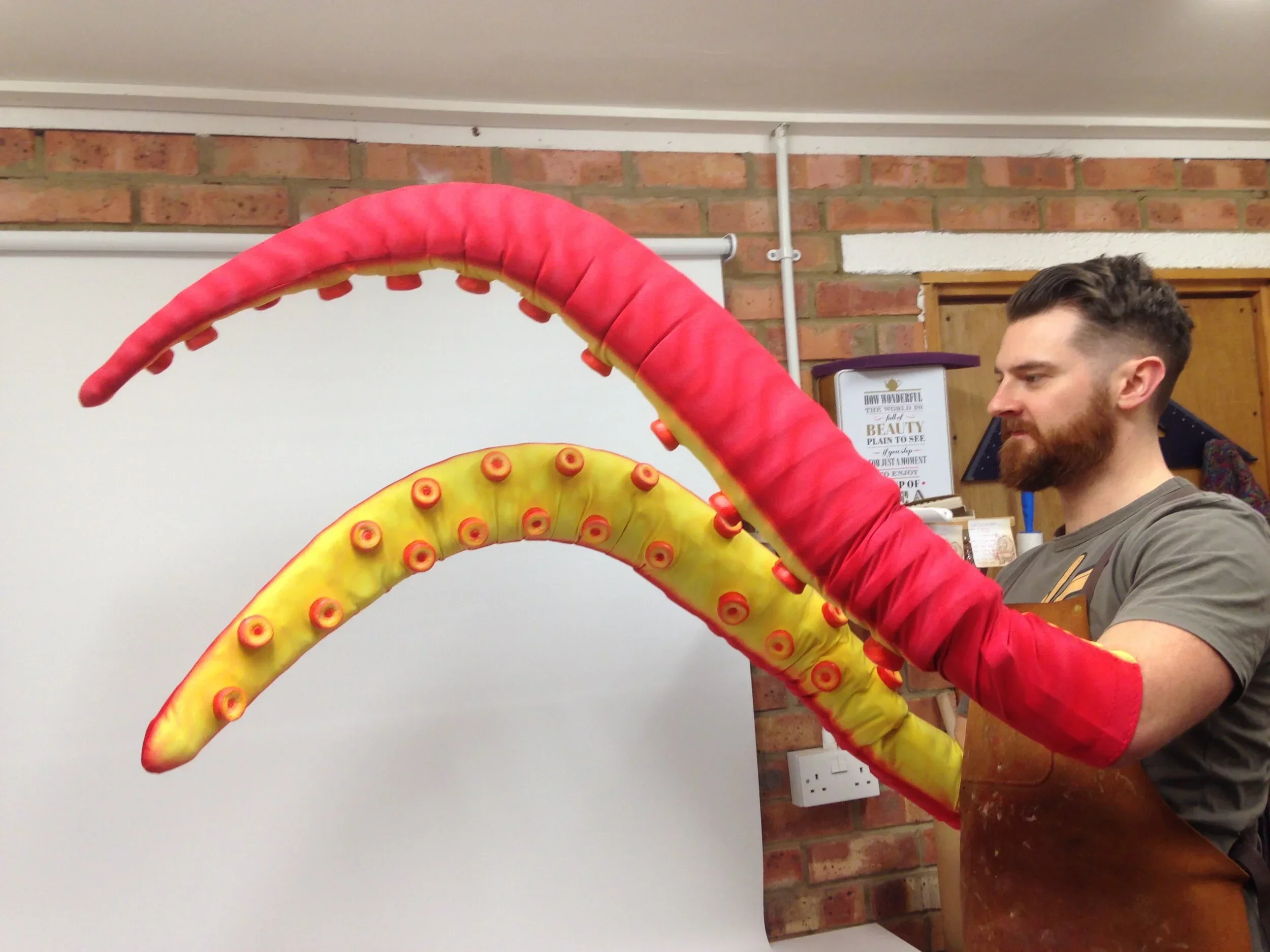 Tentacle costume prop for Under the Sea, created by Stitches and Glue