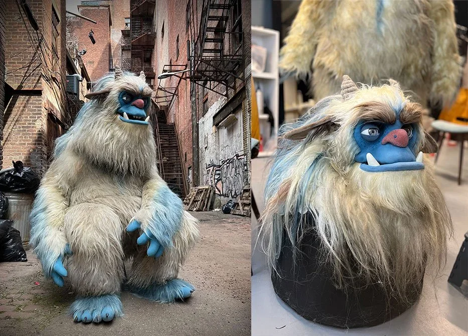 Eric movie monster puppet creature effects - an animatronic yeti built by Stitches and Glue in London
