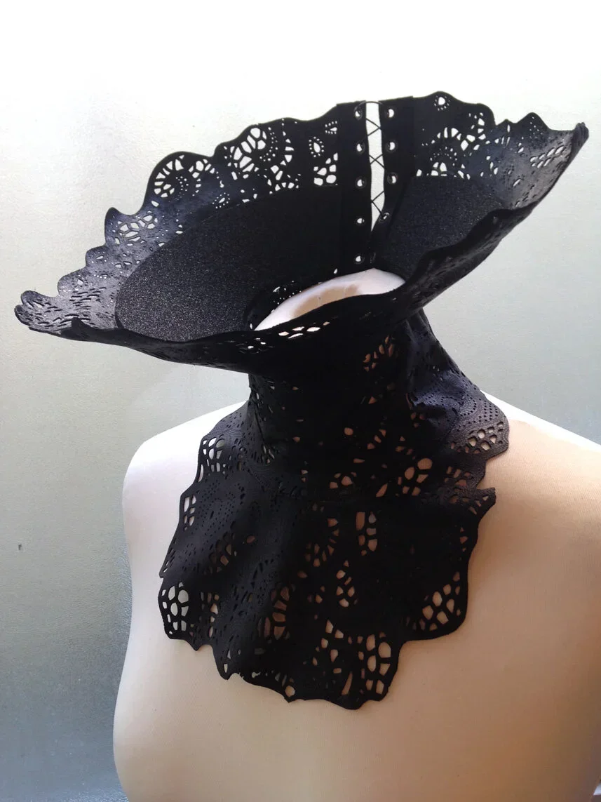 Costumed collar period dress, prop by Stitches and Glue