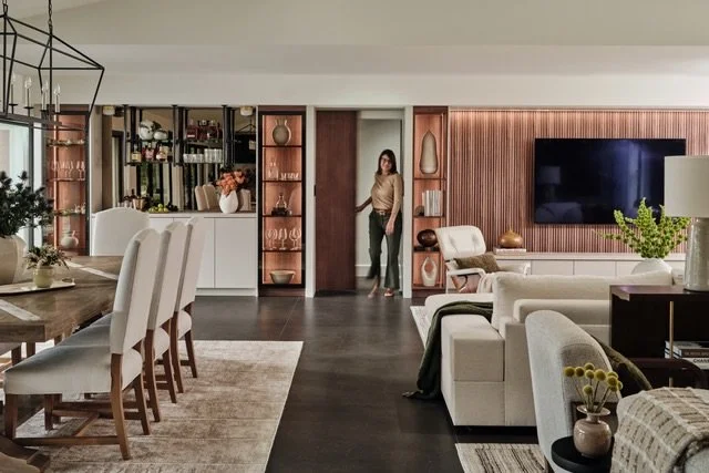 A little Saturday before &amp; after&hellip; because sometimes moving the furniture just isn&rsquo;t enough. 

For this project, we relocated the opening to the bedroom wing, completely changing how the living spaces connect and creating the perfect 