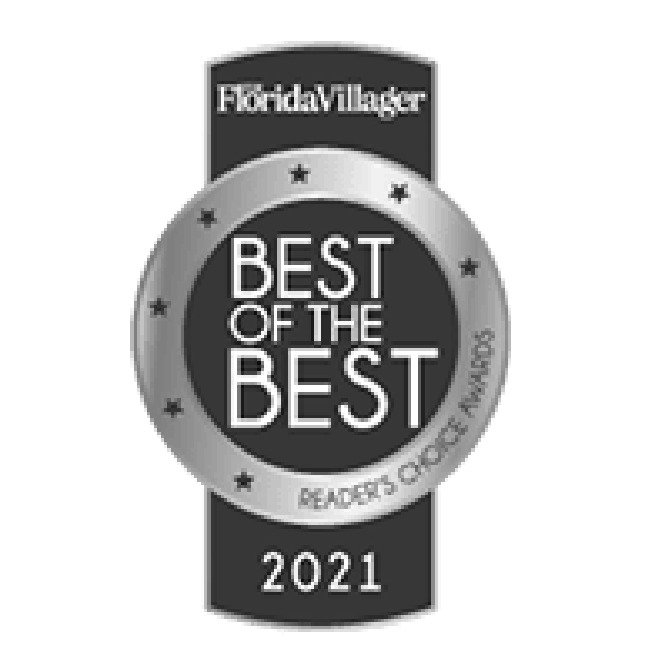 Florida Villager Best of the Best 2021 Readers' Choice award badge