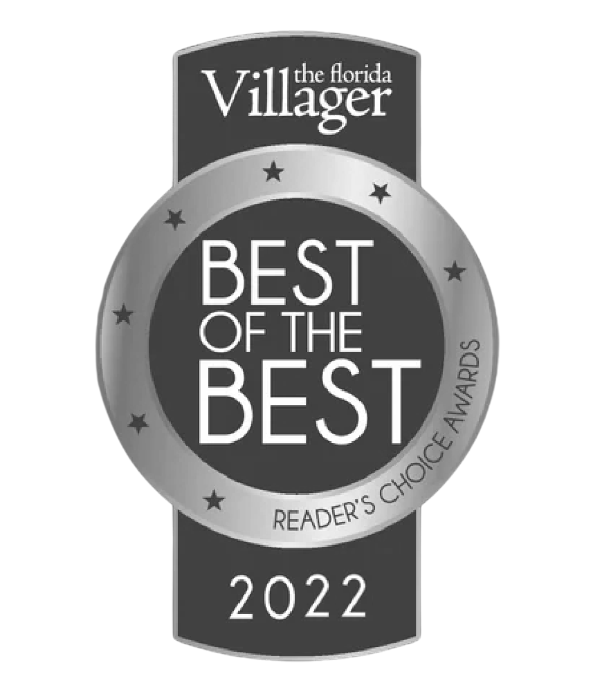 Florida Villager Best of the Best 2022 Readers' Choice award badge