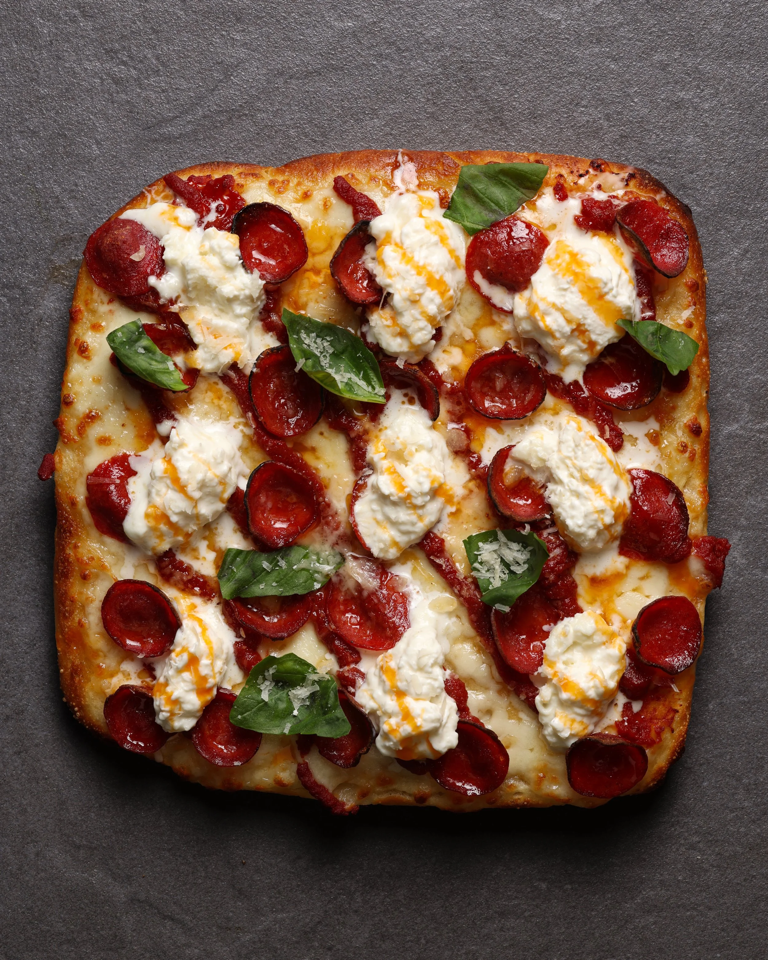 Detroit Style Hot Honey Pepperoni