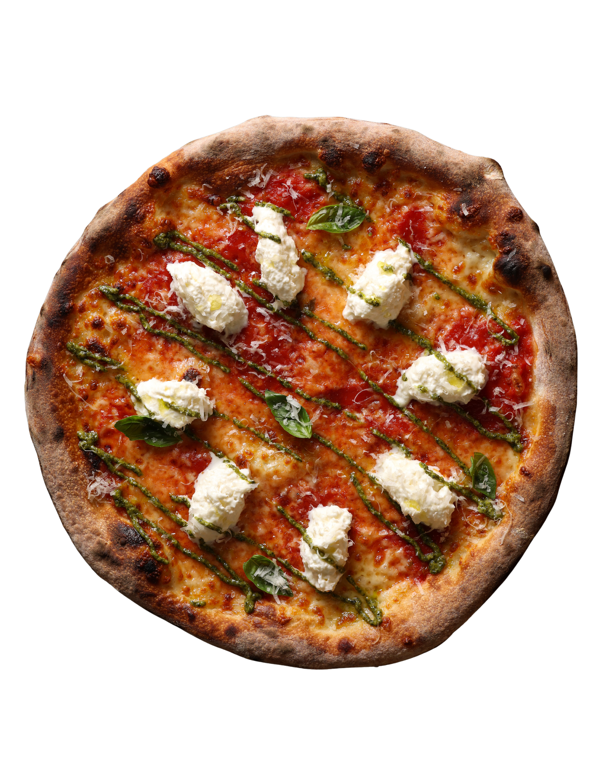 Pesto Burrata Pie